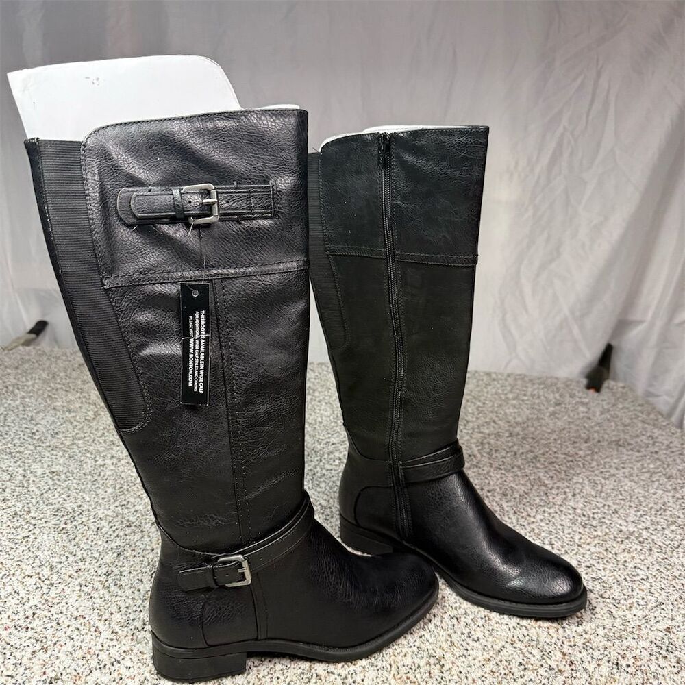 Relativity  Women's Black Knee High Riding Boots Size 7.5M​